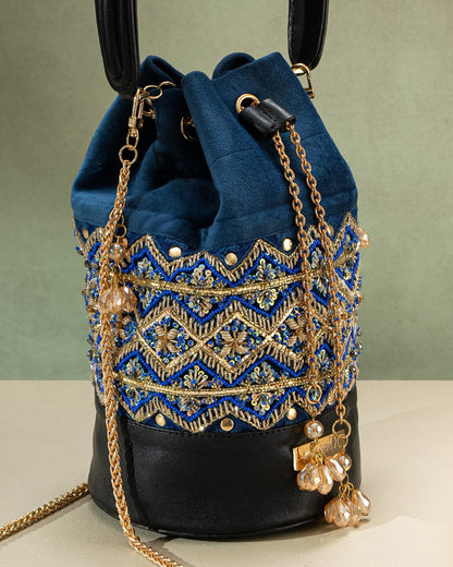 Zardosi Embroidery Potli Bag By Kankatala